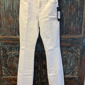 Veronica Beard Cameron Bootcut High Rise white jeans- size 26